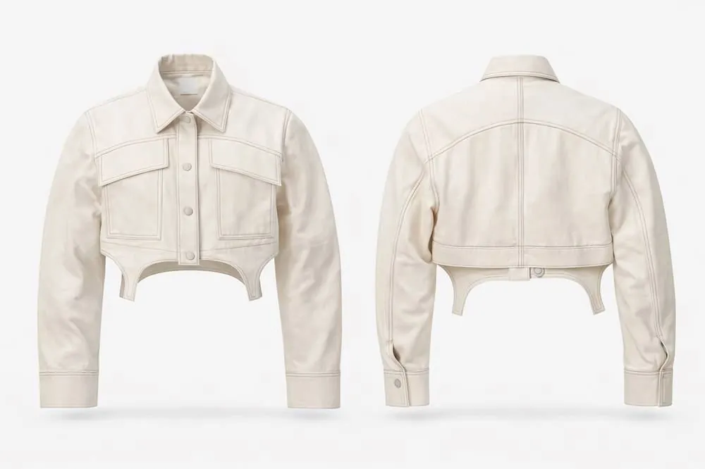 Crop Jacket Ecru
